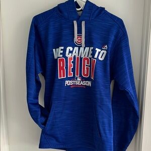 Chicago Cubs Blue Postseason Hoodie Men’s size S